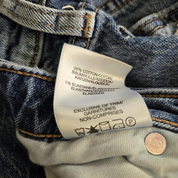 Silver Jeans Co Hello Shorty Shorts Denim Button Fly Boyfriend Distressed 28" - Picture 8 of 13